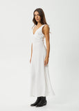 AFENDS Focus Seersucker Maxi Dress - WHITE