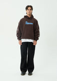 AFENDS Labyrinth Boxy Pull On Hood - WASHED COFFEE