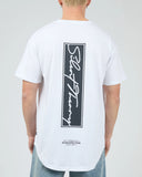 SILENT THEORY Invest Scoop Tee - WHITE