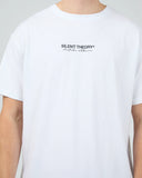 SILENT THEORY Invest Scoop Tee - WHITE