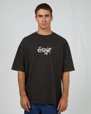 SILENT THEORY Influence Box Tee - CHARCOAL