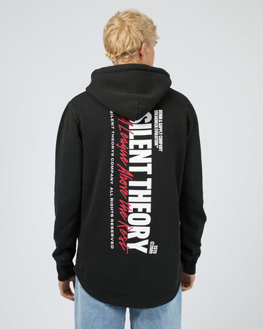 SILENT THEORY League Scoop Hoodie - BLACK