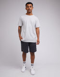 SILENT THEORY Cord Short - WASHED BLACK