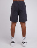 SILENT THEORY Cord Short - WASHED BLACK