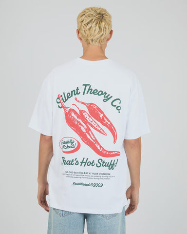 SILENT THEORY Hot Stuff Tee - WHITE
