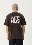 AFENDS Funnel Recycled Retro Tee - WASHED COFFEE