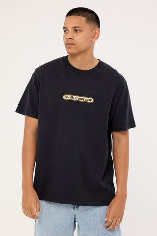 THRILLS Wonder World Embro Merch Fit Tee - TWILIGHT BLACK