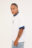 WORSHIP Cherub Oversized Ringer Tee - WHITE