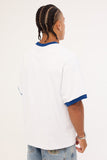 WORSHIP Cherub Oversized Ringer Tee - WHITE