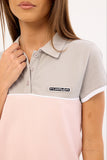 RUSTY Insert Dad Joke Baby Polo Tee - PINK / GREY