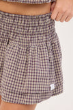 WORSHIP Cheek Shirred Circle Skirt - BLACKBERRY
