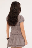 WORSHIP Cheek Shirred Circle Skirt - BLACKBERRY