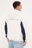 RUSTY Titan Hooded Fleece - ECRU MARLE