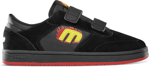 ETNIES Little Kids Windrow X Santa Cruz - BLACK/RED/BLACK