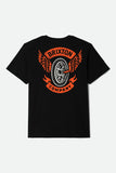 BRIXTON Payson Short Sleeve Tee - BLACK