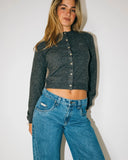 RUSTY Nana Beryl Slim Fit Cardigan - CARBON