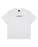 SANTA CRUZ Dice Flame Dot Strip Front Box Fit Tee - WHITE