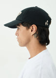AFENDS Rise Recycled Panelled Cap - BLACK
