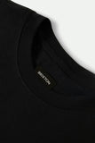 BRIXTON Live Free Heavy Weight Relaxed Tee - BLACK CLASSIC WASH