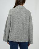 SILENT THEORY Suki Knit Jumper - GREY MARLE