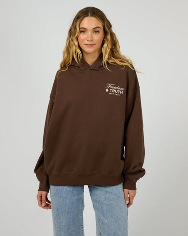 SILENT THEORY Perspective Hoodie - CHOCOLATE