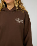 SILENT THEORY Perspective Hoodie - CHOCOLATE