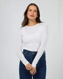 SILENT THEORY - Leia Layering Long Sleeve - WHITE