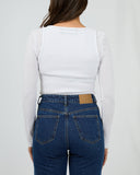 SILENT THEORY - Leia Layering Long Sleeve - WHITE