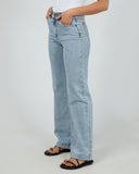 SILENT THEORY Hunter Comfort Wide Leg Jean - LIGHT BLUE
