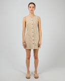 SILENT THEORY Cove Mini Dress - BEIGE