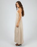 SILENT THEORY Cove Maxi Dress - BEIGE