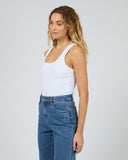 SILENT THEORY Mia Tank -WHITE