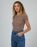 SILENT THEORY Bella Tee - BROWN