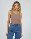 SILENT THEORY Ella Tank - BROWN