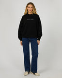 SILENT THEORY Logo Crew - BLACK