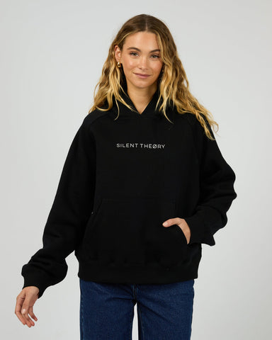 SILENT THEORY Logo Hoodie - BLACK