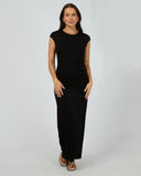SILENT THEORY Raye Maxi Dress - BLACK