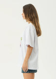 AFENDS Creatures Recycled Boxy Tee - WHITE