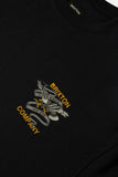 BRIXTON Live Free Heavy Weight Relaxed Tee - BLACK CLASSIC WASH