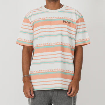 TOWN & COUNTRY - Kohala Stripe Tee - BONE