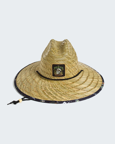 THE MAD HUEYS Shipwrecked Captain Straw Hat - NATURAL