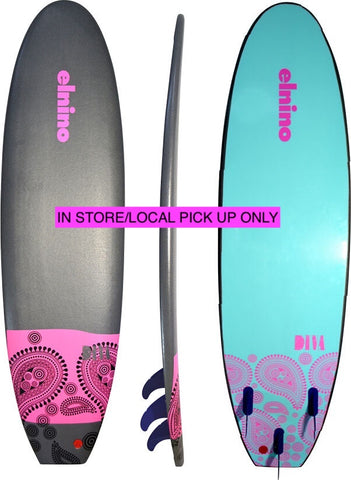 EL NINO - Softboard Diva Cruiser 7'0 - QUARTZ GREY (IN STORE ONLY)