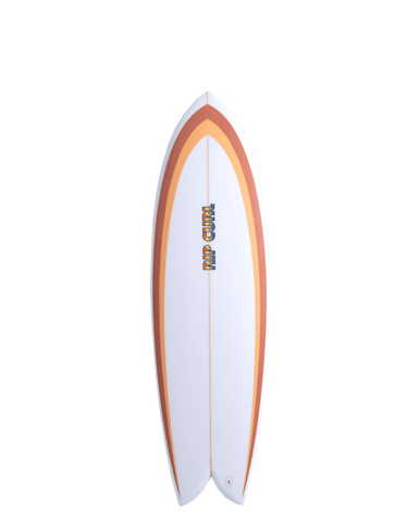 RIP CURL Twin 5'8" - WHITE / ORANGE