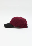 AFENDS Disco Recycled Panelled Cap - BURGUNDY