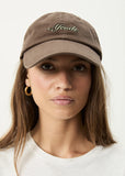 AFENDS Motion Recycled Panelled Cap - COFFEE