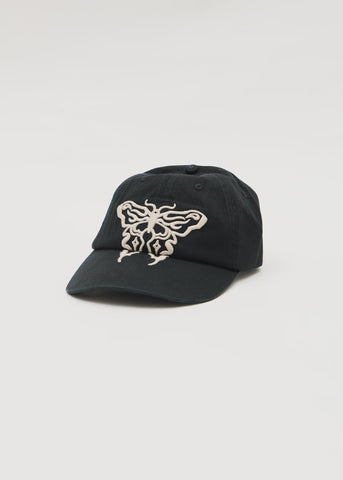 AFENDS Rise Recycled Panelled Cap - BLACK
