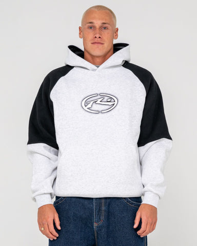 RUSTY Heat Check Hooded Fleece - ECRU MARLE