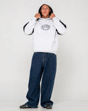 RUSTY Heat Check Hooded Fleece - ECRU MARLE