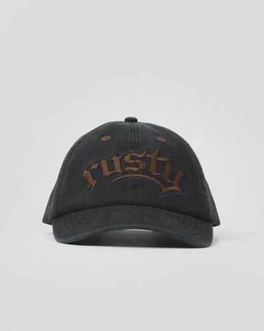 RUSTY Scream 6 Panel Cap - BLACK