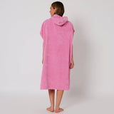 OCEAN & EARTH Women's Hooded Poncho - MUSK PINK